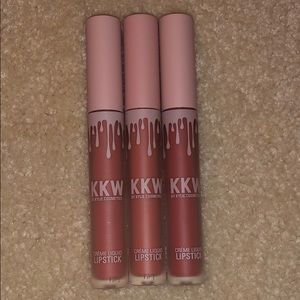 3 brand new Authentic KKW lipsticks!